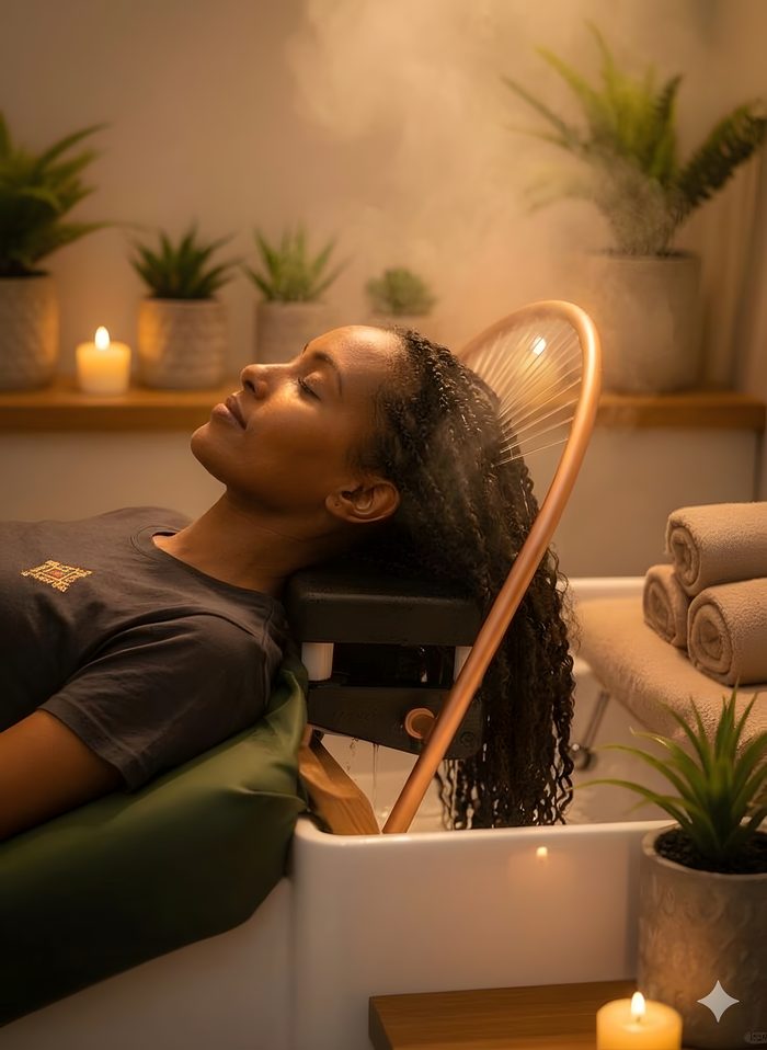 Scalp ritual at Hosea Wellness